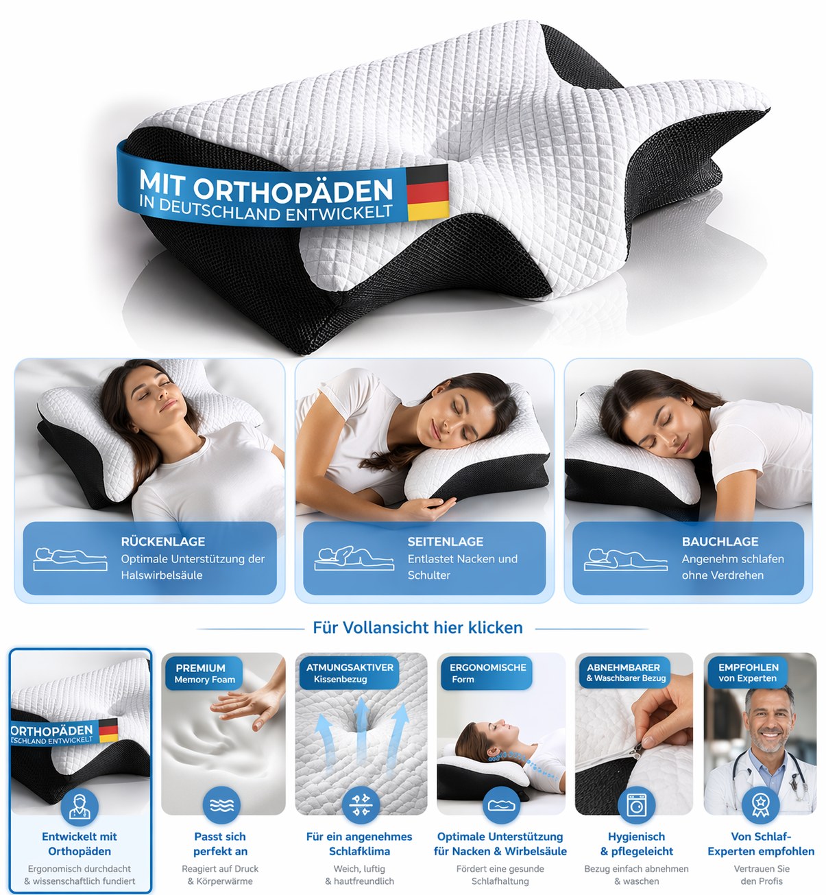 Traumzeit Orthopädisches Nackenkissen